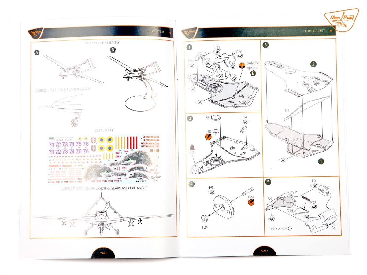 Clear Prop! Kit de démarrage pour drone CP3503 TB.2 de la marine ukrainienne au 1/35 – immagine 23