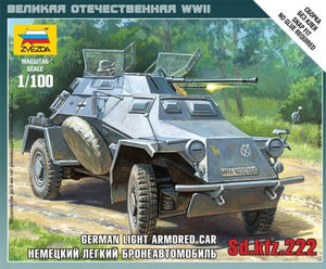 Zvezda 6157 Sd.Kfz.222 Voiture blindée 1/100