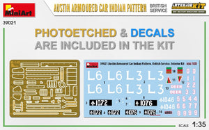 Miniart 39021 Voiture blindée Austin, modèle indien. Service britannique. Maquette intérieure 1/35 – Bild 3