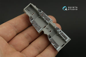 Intérieur imprimé en 3D et coloré pour le F-16D Block 40 de Quinta Studio (outil Kinetic 2022) (petite version) à l&amp;#39;échelle 1/48 – immagine 9