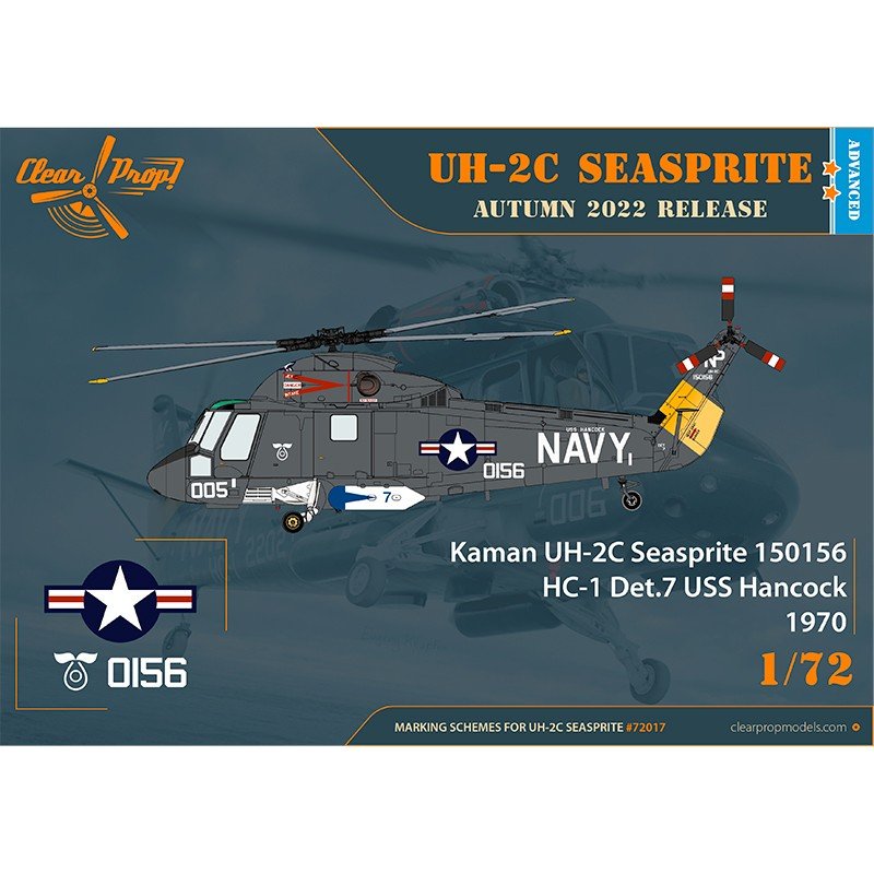 Clear Prop! CP72017 UH-2C Seasprite KIT AVANCÉ 1/72 – immagine 4