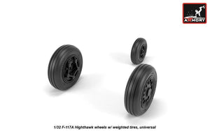 Roues Armory Models AW32305 F-117A Nighthawk avec pneus lestés 1/32 – immagine 2