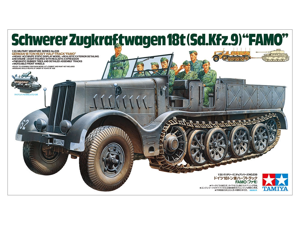 Tamiya 35239 Semi-chenillé lourd allemand de 18 tonnes FAMO (1/35) – image 2