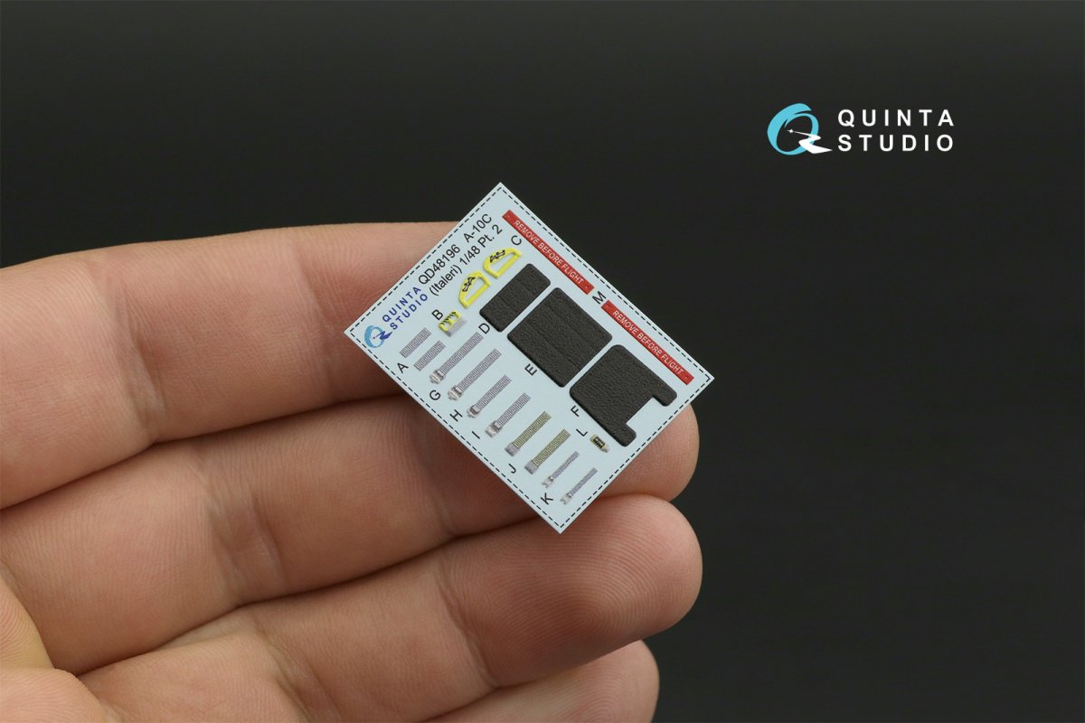 Quinta Studio QD48196 A-10C 3D-Printed &amp;amp; coloured Interior on decal paper (for Italeri ) 1/48 – zdjęcie 14
