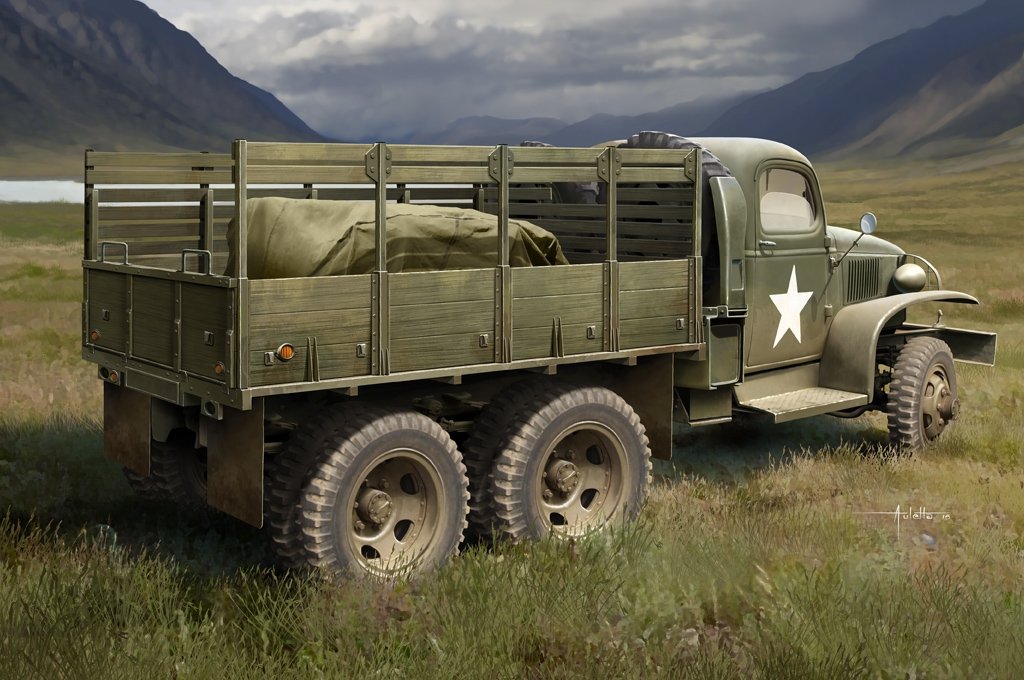 Camion cargo en bois Hobby Boss 83832 US GMC CCKW-352