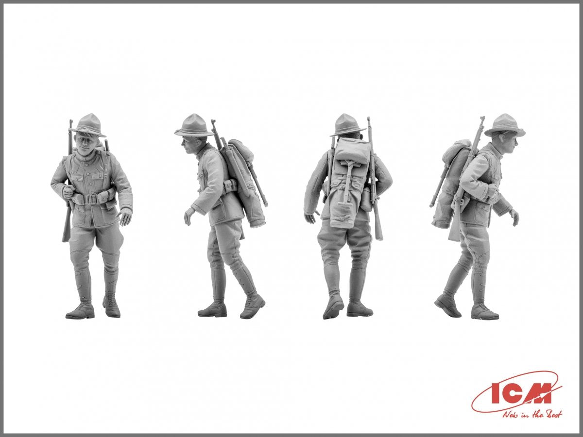 ICM 35689 Infanterie américaine (1917) 4 figurines 1/35 – image 4