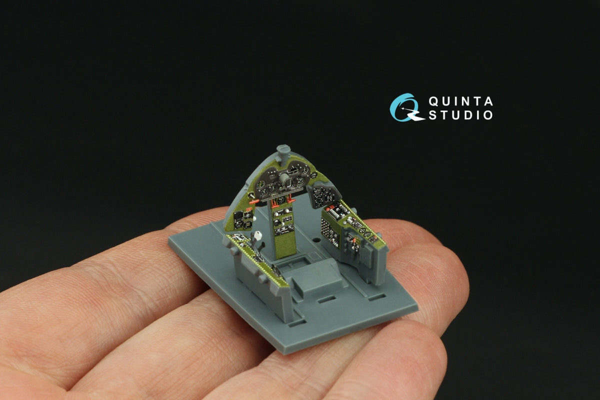Intérieur imprimé en 3D et coloré sur papier décalcomanie Quinta Studio QD48413 F6F-3E/N Hellcat (Eduard) 1/48 – image 8