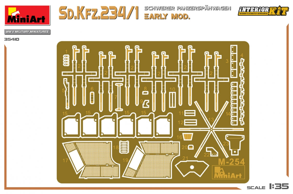 MiniArt 35410 Sd.Kfz.234/1 Schwerer Panzerspahwagen. PREMIER MOD. KIT INTÉRIEUR 1/35 – image 2