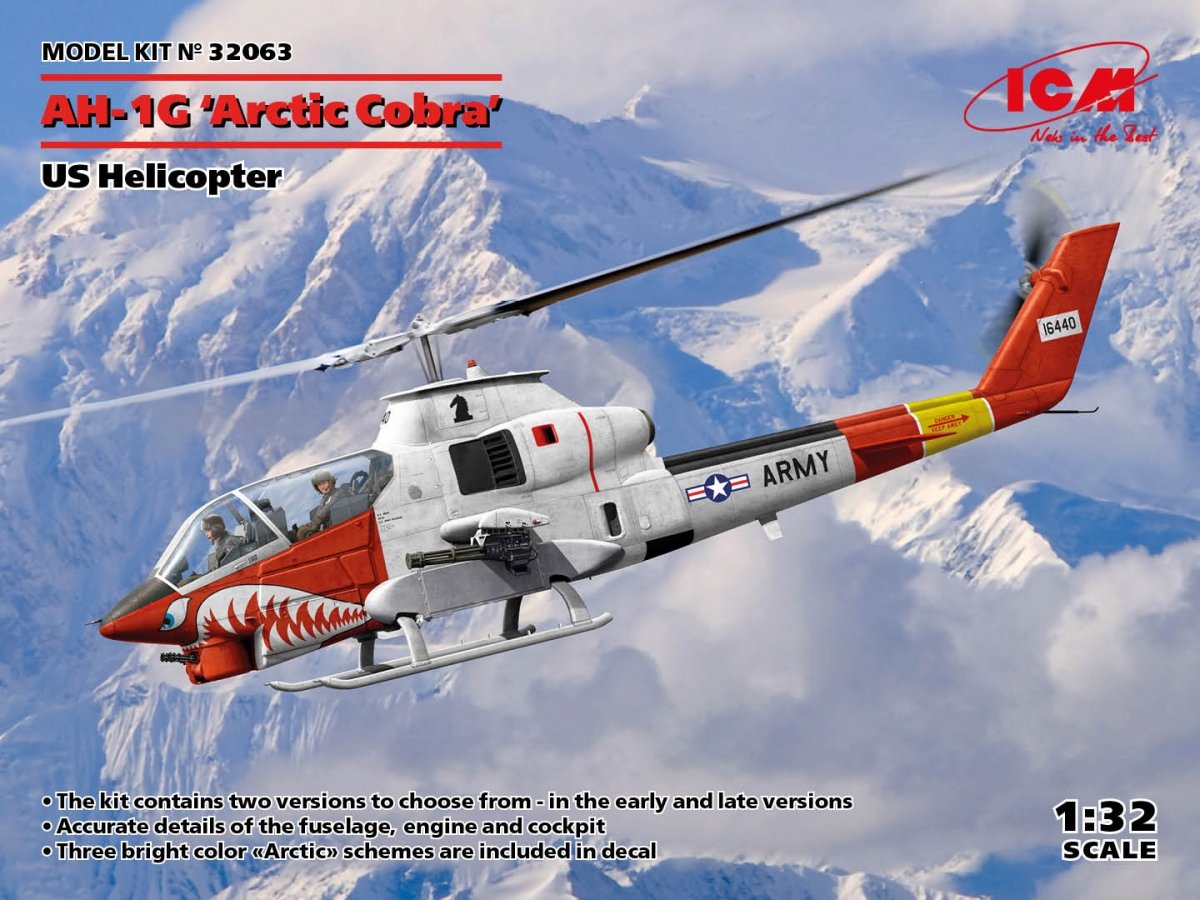 ICM 32063 AH-1G Arctic Cobra Hélicoptère américain 1/32