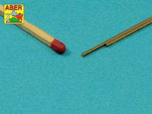 Tiges carrées en laiton Aber KR-10, longueur 1,0 mm, 245 mm x 2 pièces. – imagen 2