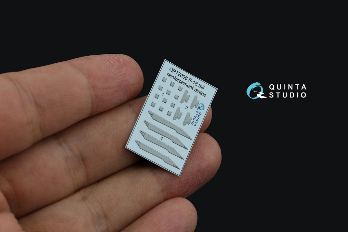 Quinta Studio QP72006 Plaques de renfort de queue pour F/A-18A/B/C/D (tous les kits) 1/72 – immagine 2