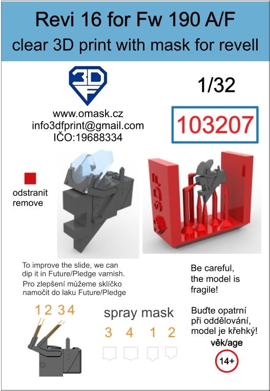 Omask 103207 Revi 16 pour Fw 190D (Hasegawa) 1/32 – Bild 2