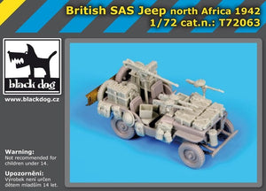 Jeep SAS britannique Black Dog T72063, Afrique du Nord 1942, pour Dragon, échelle 1/72 – image 2