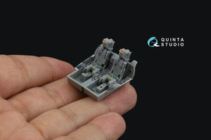 Intérieur coloré imprimé en 3D sur papier décalcomanie (conversion de Trumpeter) par Quinta Studio QD72146 KA-6D Intruder, échelle 1/72 – image 10