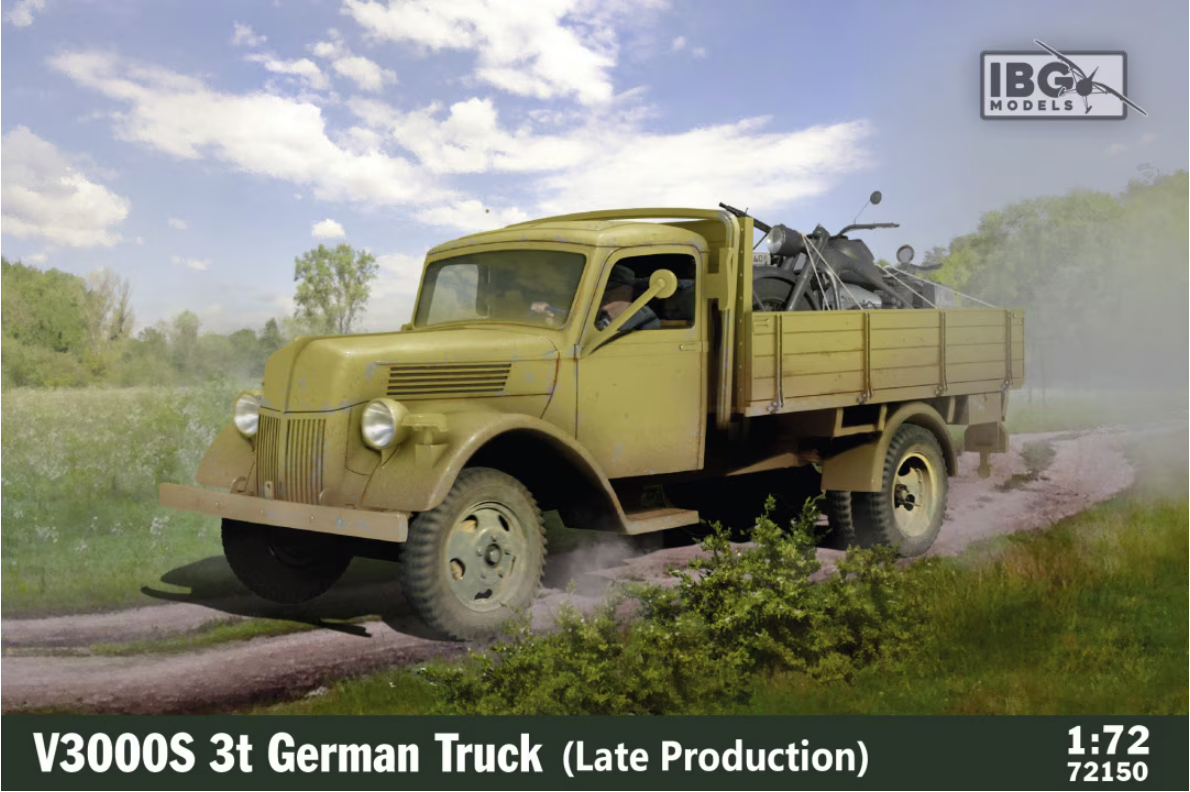 IBG 72150 Camion allemand V3000S 3t, production tardive, échelle 1/72