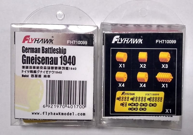 FlyHawk Model FH710099 German Battleship Gneisenau 1940 - Hoist 1/700 – zdjęcie 2