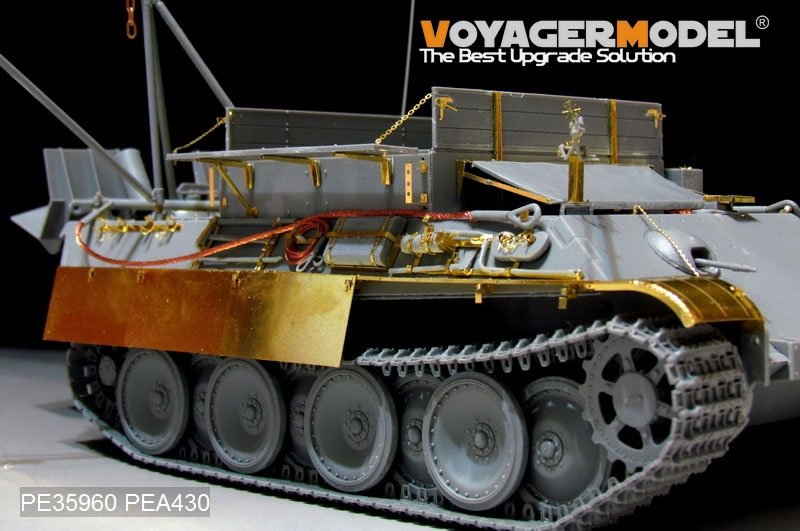 Maquette Voyager PE35960 Bergepanther Ausf.G Basic allemand de la Seconde Guerre mondiale pour TAKOM 2107 au 1/35  – immagine 11