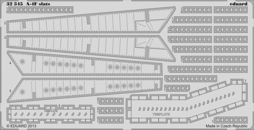 Becs de bord d'attaque Eduard 32345 A-4F au 1/32 Trumpeter
