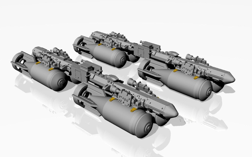 Armory Models ACA4810c MZBD-4UT avec 4 bombes explosives soviétiques OFAB-100-120, kit d&amp;#39;armement en résine avec pièces en photodécoupe, échelle 1/48 – immagine 2