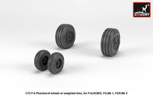 Roues Armory Models AW72330 F-4 Phantom-II avec pneus lestés, fin 1/72 – imagen 4