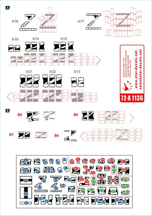 Star Decals 72-A1136 Guerre en Ukraine n° 6. T-72B1 et BMP-1 1/72  – image 3