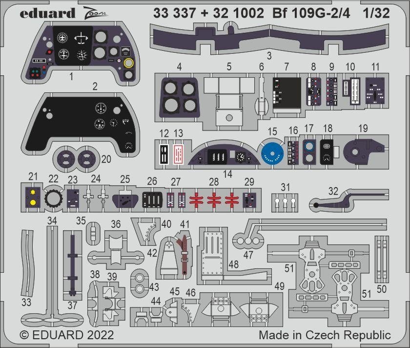 Eduard BIG33148 Bf 109G-2/4 REVELL 1/32  – immagine 3