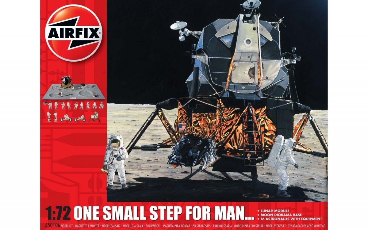 Airfix 50106 Un petit pas pour l&amp;#39;homme, 40e anniversaire du premier pas sur la Lune (Apollo 11), échelle 1/72