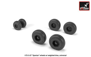 Roues Armory Models AW72505 C-27 Spartan avec pneus lestés 1/72 – image 3