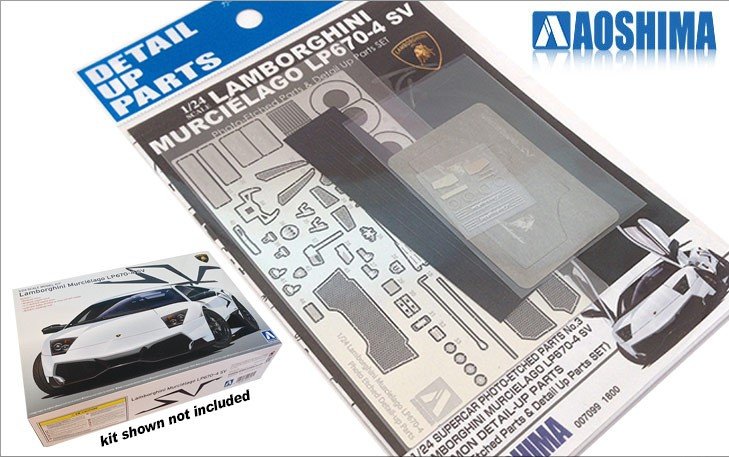 Aoshima 00709 Lamborghini Murcielago LP670-4 SV Kit de détails photogravés (1/24)