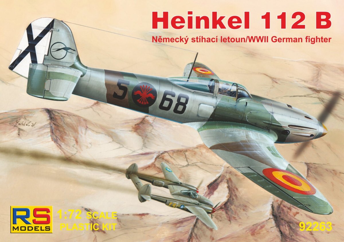 RS Models 92263 Heinkel 112B Espagne Seconde Guerre mondiale Chasseur allemand 1/72