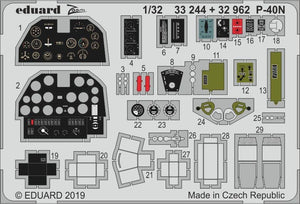 Intérieur du P-40N Eduard 32962 au 1/32 TRUMPETER