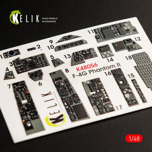 Décalcomanies 3D intérieures KELIK K48056 pour maquette MENG au 1/48 – image 2