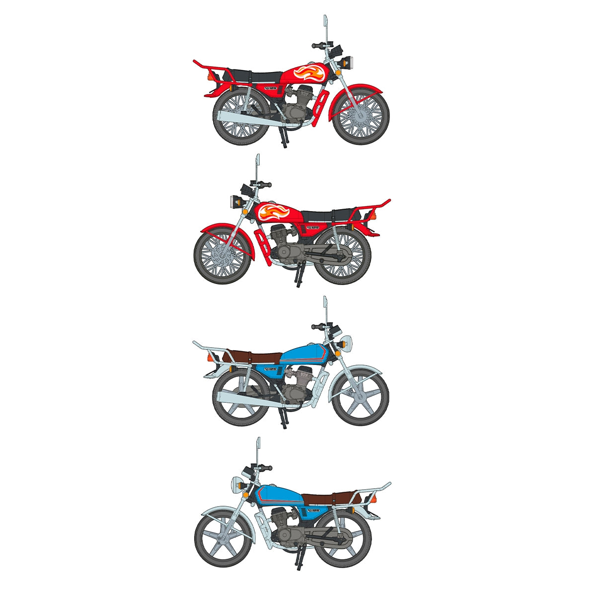 AK Interactive AK35027 CG125 MOTO JAPONAISE 1/35 – image 6