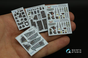 Intérieur imprimé en 3D et coloré sur papier décalcomanie Quinta Studio QD48395 F-14A (Hobby Boss) 1/48 – immagine 3