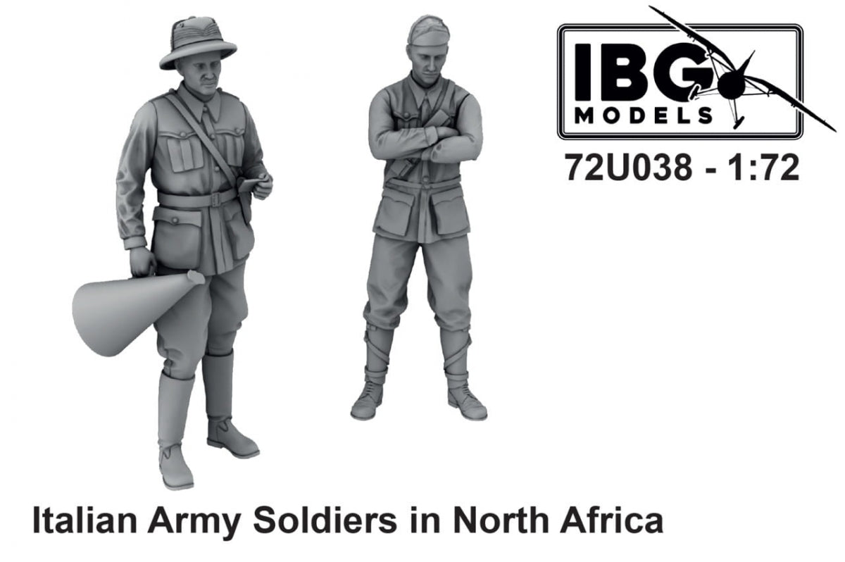 IBG 72U038 Soldats de l'armée italienne en Afrique du Nord 1/72