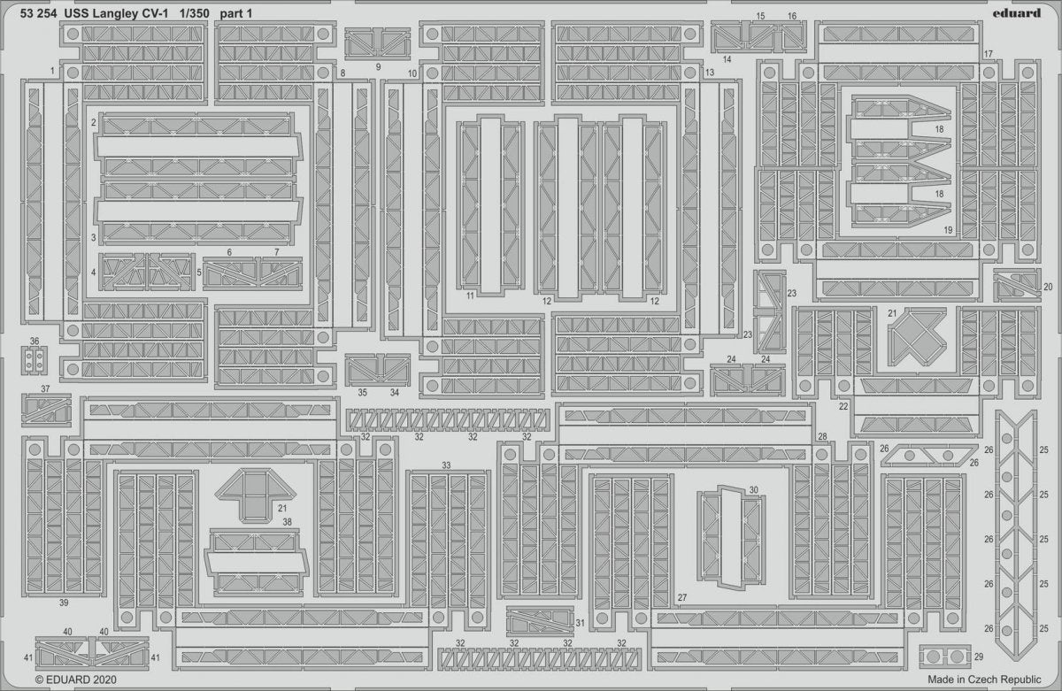 Eduard 53254 USS Langley CV-1 1/350 TRUMPETER
