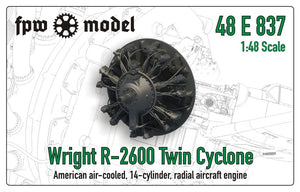 Maquette FPW 48E837 Wright R-2600 Twin Cyclone (fixe) 1/48