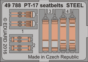 Ceintures de sécurité Eduard 49788 PT-17 en acier Revell 1/48