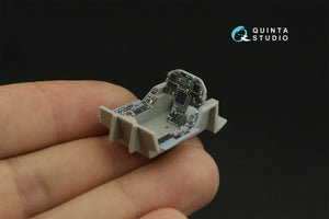 Intérieur imprimé en 3D et coloré sur papier décalcomanie Quinta Studio QD48278 F/A-18A++ (HobbyBoss) 1/48 – image 9