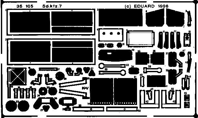 Édouard 35105 Sd. Kfz.7 1/35 Tamiya – Bild 2