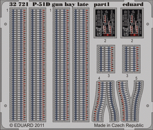 Baie de canon Eduard 32721 P-51D fin de production 1/32 Tamiya