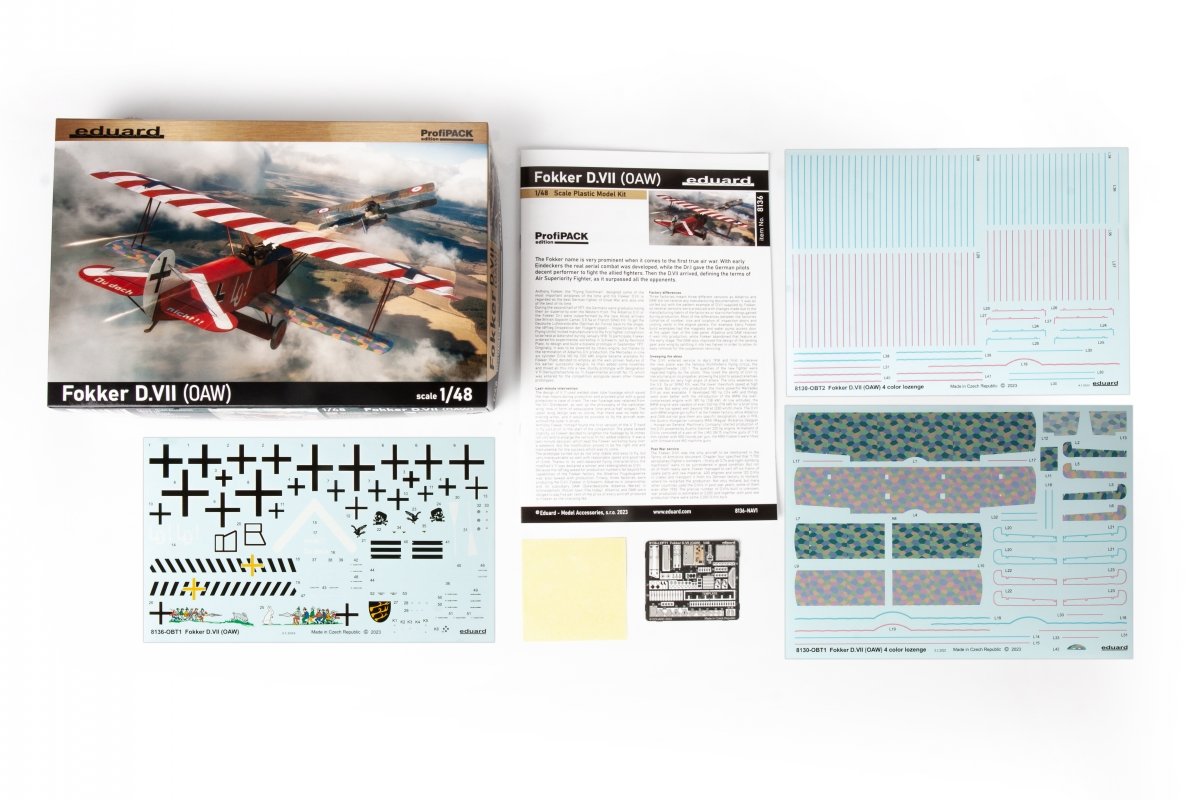 Eduard 8136 Fokker D.VII (OAW) ProfiPACK édition 1/48 – immagine 3