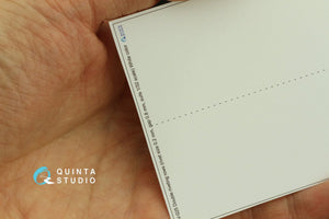 Rangées de rivets doubles Quinta Studio QRV-025 (taille des rivets : 0,20 mm, écartement : 0,8 mm, convient à l’échelle 1/32), couleur blanche, longueur totale : 5,8 m / 19 pi – image 6