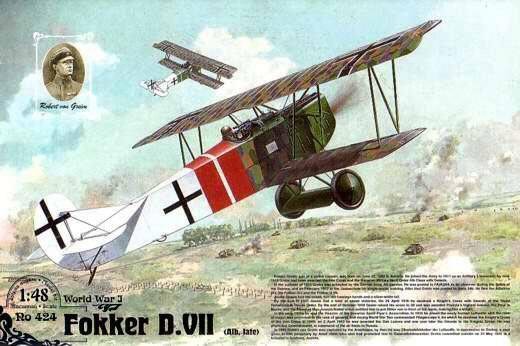 Roden 424 Robert von Greim Fokker D.VII (Alb.late) Première Guerre mondiale