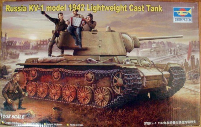 Trumpeter 00360 Russie KV-1 modèle 1942 Char léger moulé (1/35)