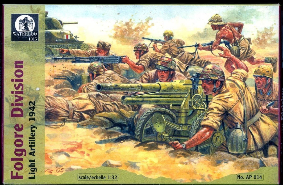 Waterloo 1815 AP014 Division Folgore Artillerie légère 1942 (1/32)