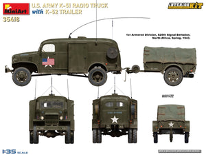 MiniArt 35418 Camion radio K-51 de l&amp;#39;armée américaine avec remorque K-52. Kit intérieur 1/35 – image 13