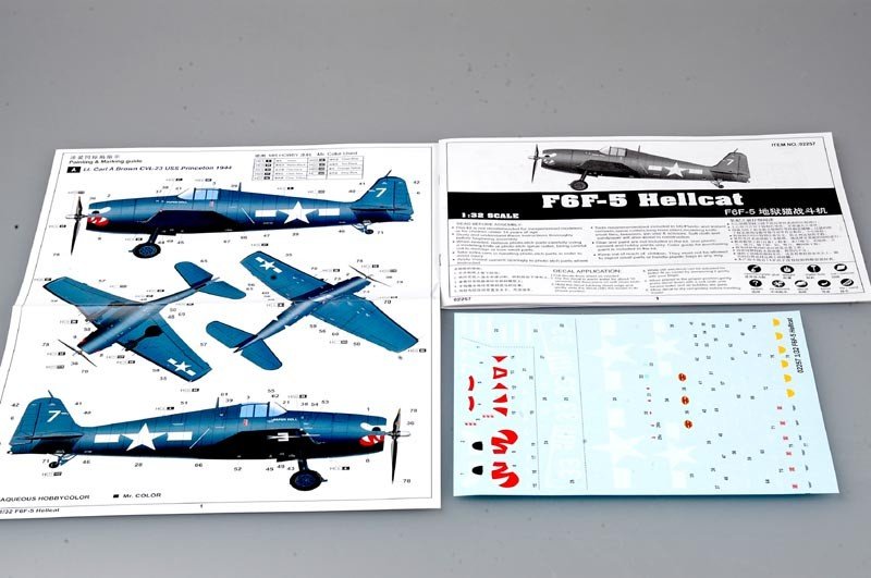 Trumpeter 02257 Grumman F6F-5 Hellcat 1/32 – immagine 4