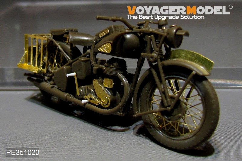 Kit d&amp;#39;amélioration Voyager Model PE351020 pour moto militaire britannique BSA M20 de la Seconde Guerre mondiale, compatible avec la maquette TAMIYA 35316 au 1/35 – Bild 5