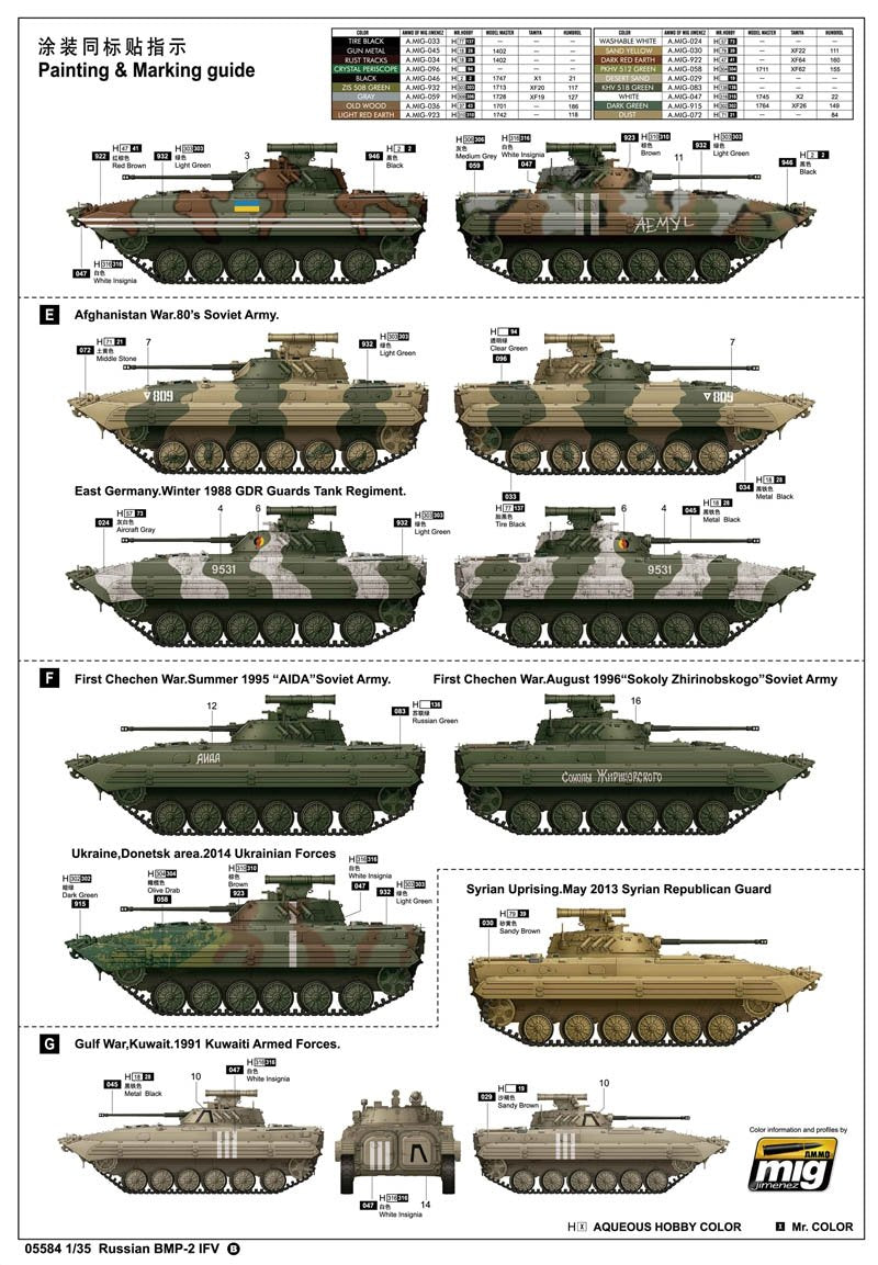 Trumpeter 05584 Véhicule de combat d&amp;#39;infanterie russe BMP-2 (1/35)  – Bild 2